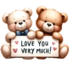 Teddy Bears Couple 10