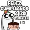 FELIZ CUMPLEAÑOS A LOS CUMPLEN EN JULIO