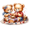 Teddy Bears Couple 12