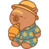 Capibara kawaii de verano 🏖 12