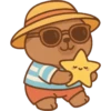 Capibara kawaii de verano 🏖 14
