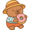 Capibara kawaii de verano 🏖 15