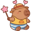 Capibara kawaii de verano 🏖 16