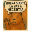 BUENA SUERTE LA VAS A NECESITAR