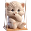 Gatito divertido🐱💞1🇵🇪Clásica 30