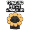 Toma tus flores amarillas Pers