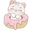 Gato comiendo Donuts🍩💞1🇵🇪Clásica 8