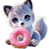 Gato comiendo Donuts🍩💞1🇵🇪Clásica 9