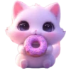 Gato comiendo Donuts🍩💞1🇵🇪Clásica 10