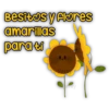 Besitos y flores amarillas para tí Pers