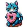 Gato comiendo Donuts🍩💞1🇵🇪Clásica 19