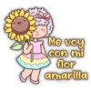 Persy Me voy con mi flor amarilla