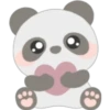 Lovely panda emojis 🖤🐼🤍 15