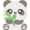Lovely panda emojis 🖤🐼🤍 17