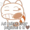 Asi quiere estar
pegadito a ti