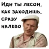 ИДИ ТЫ ЛЕСОМ, КАК ЗАХОДИШЬ, СРАЗУ НАЛЕВО