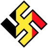 Swastika with black border 18