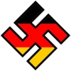 Swastika with black border 22