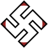 Swastika with black border 25