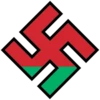 Swastika with black border 26