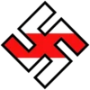 Swastika with black border 28