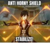 ANTI HORNY SHIELD STABILIZE!