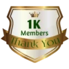 1K Members Thank You