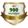 900 Members Thank You