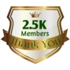 2.5K Members Thank You