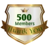 500 Members Thank You