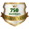 750 Members Thank You