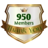 950 Members Thank You