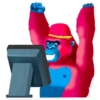 Pink Gorilla (|Stickergram.ru) 14