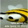 тебе мёда или сразу по ебалу