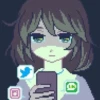 anime pixelart ¦| @stickerspremiumemoji 23