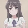 Mai Sakurajima by @anime_stickerr 22