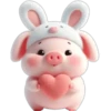Piggy Rabbit so Cute 2 5