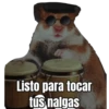 Listo para tocar tus nalgas
