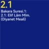 2 Bakara Suresi Meali (1-30) 14