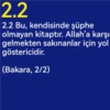 2 Bakara Suresi Meali (1-30) 16