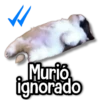 Murió, ignorado