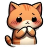Orange Cute Cat by CutePics 12