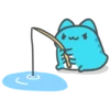 BugCat Capoo 💙 ¡Mira! 👀 Pesqué un pez 🎣 10