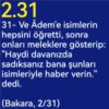 2 Bakara Suresi Meali 31-60 6
