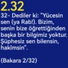 2 Bakara Suresi Meali (31-60) 8