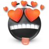 Black Face Emoji @TgSticker 8