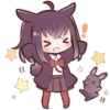 Black Sweetie Bunny @anime_stickerr 10