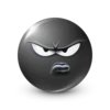 Black Face Emoji @TgSticker 12