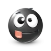 Black Face Emoji @TgSticker 13