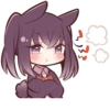 Black Sweetie Bunny @anime_stickerr 14